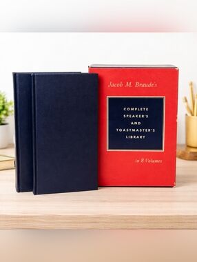 Vintage Jacob M. Braude Complete Speaker’s & Toastmaster’s Library 8 Vol Set
